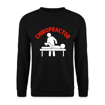 Chiropractor Chiropractic Spine Whisperer - Unisex Sweatshirt - black - Front - Alina (178cm) & Michal (187cm)
