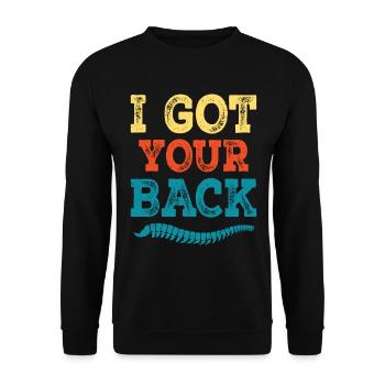 Chiropractor Chiropractic Spine Whisperer - Unisex Sweatshirt - black - Front - Alina (178cm) & Michal (187cm)
