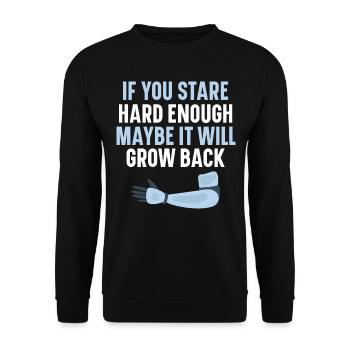 Si vous regardez assez fort, il pourrait croître n - Sweat-shirt Unisexe - noir - Devant - Alina (178cm) & Michal (187cm)