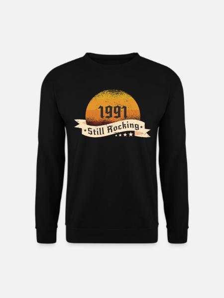 1991 Still rockin - Cooles Geburtstagsgeschenk - Unisex Pullover - Schwarz