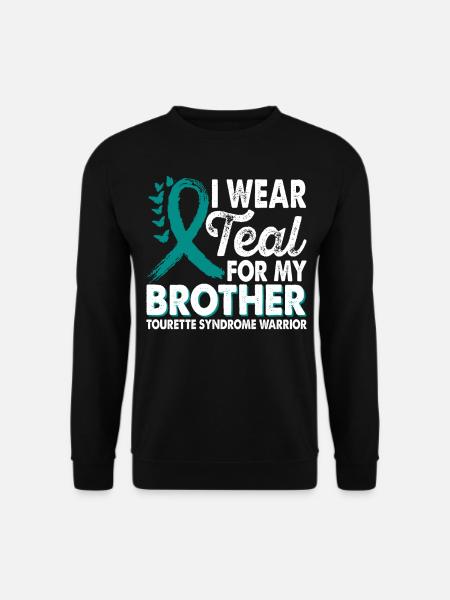 Wear teal for Month of Consciousness - Unisex Sweatshirt - black