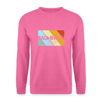 Badminton Rétro - Sweat-shirt Unisexe - rose - Devant