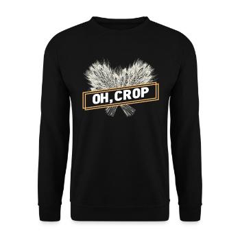 Farmer Farmer Grain Farmer Farm Country Egg - Unisex Sweatshirt - black - Front - Alina (178cm) & Michal (187cm)