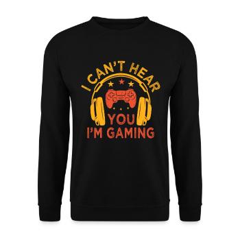 Spielkonsole Gamer Videospiel Pc Gaming Controller - Unisex Pullover - Schwarz - Vorne - Alina (178cm) & Michal (187cm)