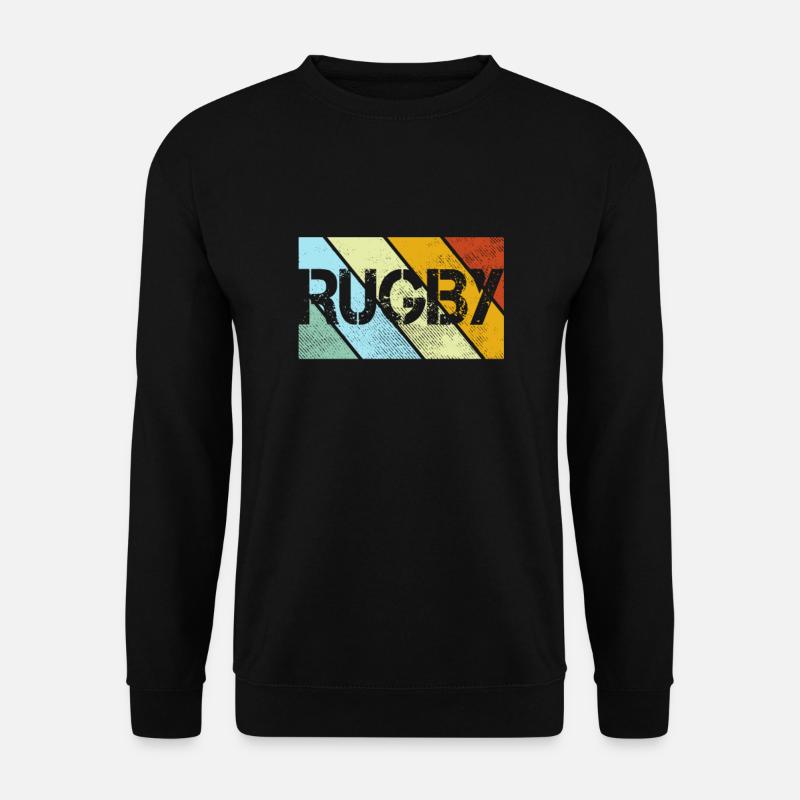 Rugby Retro - Unisex Sweatshirt - black