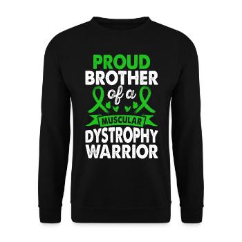 Frère de la dystrophie musculaire Conscience guerrière - Sweat-shirt Unisexe - noir - Devant - Alina (178cm) & Michal (187cm)