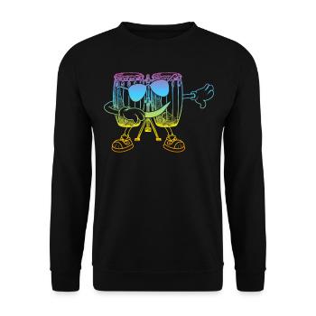 Conga Dab Dance Conga Drums Conga Drummer - Unisex Sweatshirt - black - Front - Alina (178cm) & Michal (187cm)
