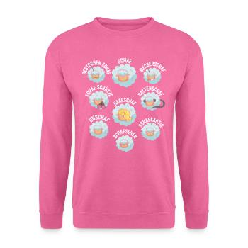 Schaf und Unschaf - Unisex Pullover - Pink - Vorne