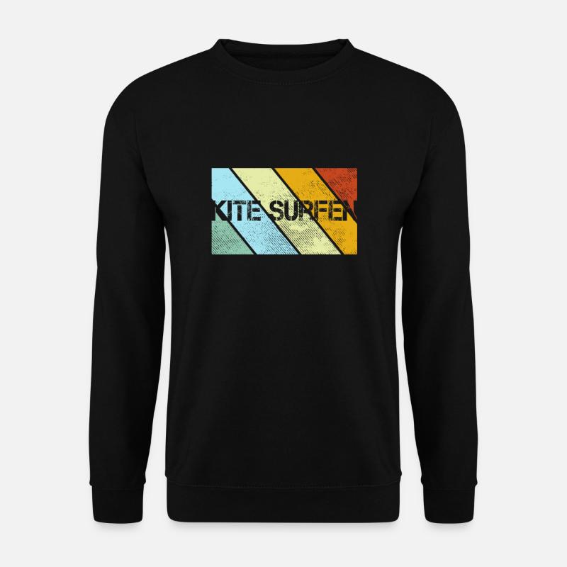 Kite surf Rétro - Sweat-shirt Unisexe - noir