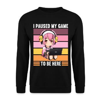 Gaming Console PC Gamer Girl Gamer Girl - Unisex Sweatshirt - black - Front - Alina (178cm) & Michal (187cm)