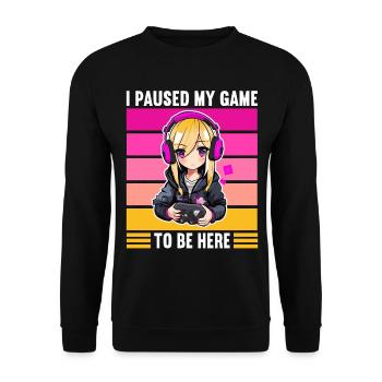 Gaming Console PC Gamer Girl Gamer Girl - Unisex Sweatshirt - black - Front - Alina (178cm) & Michal (187cm)