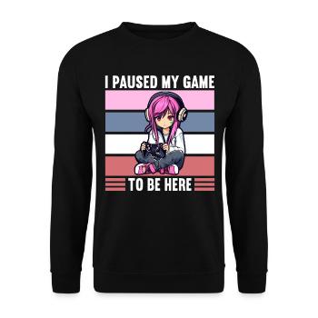 Gaming Console PC Gamer Girl Gamer Girl - Unisex Sweatshirt - black - Front - Alina (178cm) & Michal (187cm)