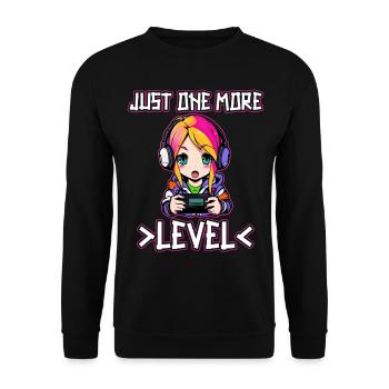 Gaming Konsole PC Zockerin Mädchen Gamer Girl - Unisex Pullover - Schwarz - Vorne - Alina (178cm) & Michal (187cm)