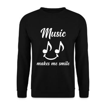 Karaoké Chant Professeur de chant Citations musicales - Sweat-shirt Unisexe - noir - Devant - Alina (178cm) & Michal (187cm)