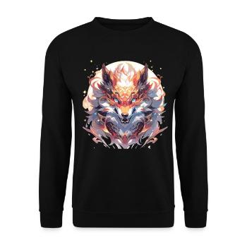 Renard Renard Renard Bébé Habitant de la forêt - Sweat-shirt Unisexe - noir - Devant - Alina (178cm) & Michal (187cm)