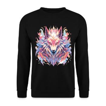 Renard Renard Renard Bébé Habitant de la forêt - Sweat-shirt Unisexe - noir - Devant - Alina (178cm) & Michal (187cm)