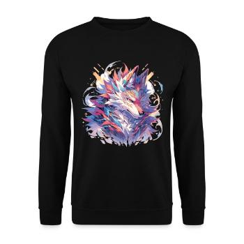 Renard Renard Renard Bébé Habitant de la forêt - Sweat-shirt Unisexe - noir - Devant - Alina (178cm) & Michal (187cm)