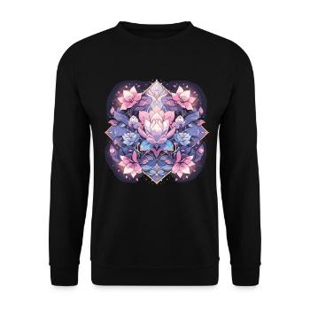 Meditation - Unisex Sweatshirt - black - Front - Alina (178cm) & Michal (187cm)