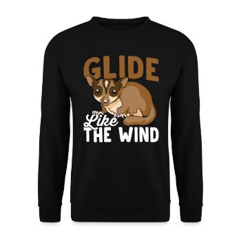 Glissez comme les propriétaires de planeurs à sucre éolien - Sweat-shirt Unisexe - noir - Devant - Alina (178cm) & Michal (187cm)