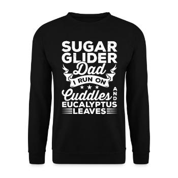 Sugar Glider Papa Sugar Gliders Propriétaires Animaux - Sweat-shirt Unisexe - noir - Devant - Alina (178cm) & Michal (187cm)