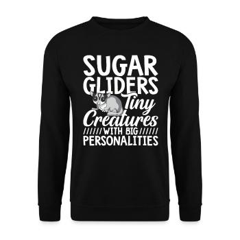 Sugar Gliders Tiny Creatures Sugar Glider Owner - Sweat-shirt Unisexe - noir - Devant - Alina (178cm) & Michal (187cm)