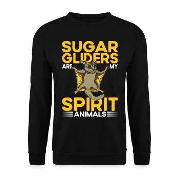 Sugar Gliders Spirit Animals Sugar Glider Owners - Unisex Sweatshirt - black - Front - Alina (178cm) & Michal (187cm)