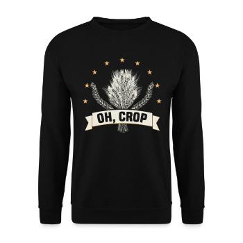 Farmer Farmer Grain Farmer Farm Country Egg Seed - Unisex Sweatshirt - black - Front - Alina (178cm) & Michal (187cm)