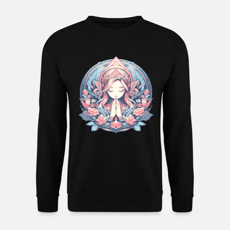 Meditation, mindfulness, relaxation, tranquility - Unisex Sweatshirt - black