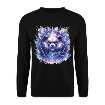 Panda Panda Tête Panda Ours Panda Panda Bébé - Sweat-shirt Unisexe - noir - Devant - Alina (178cm) & Michal (187cm)