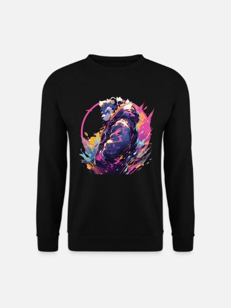 Panda Cool Panda Bear Pandas - Unisex Sweatshirt - black