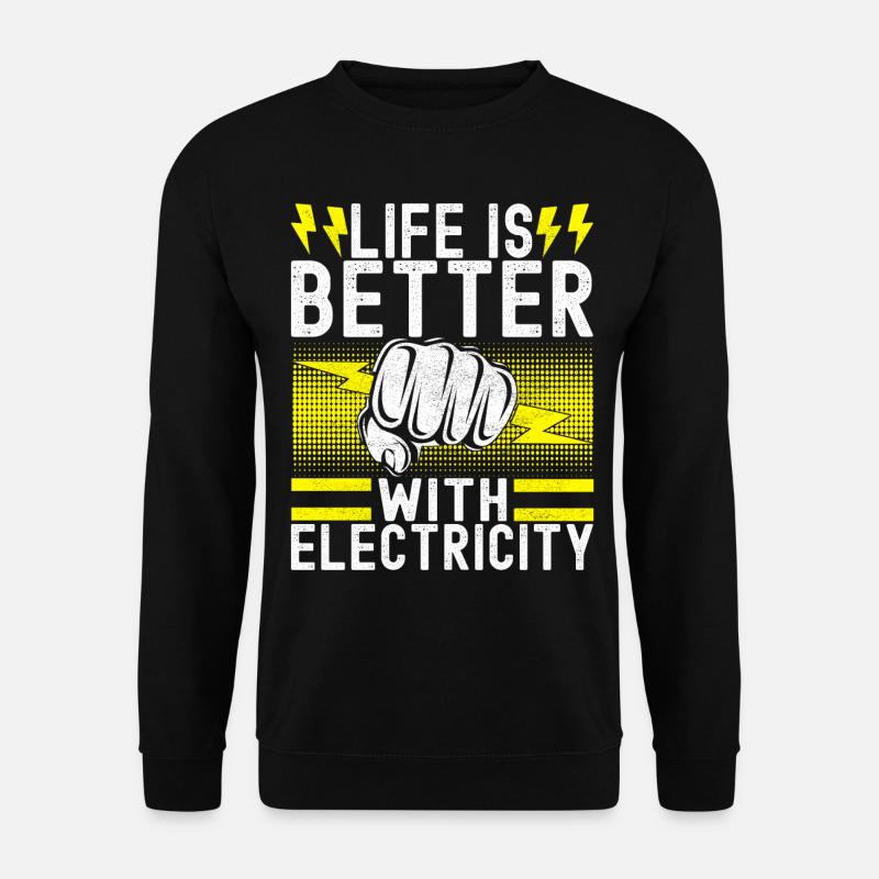 Electrician Electronics Technician - Unisex Sweatshirt - black