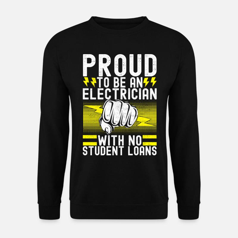 Electrician Electronics Technician - Unisex Sweatshirt - black