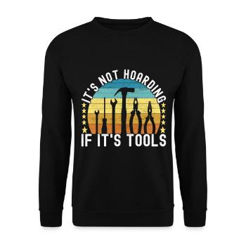 Electrician Electronics Technician - Unisex Sweatshirt - black - Front - Alina (178cm) & Michal (187cm)