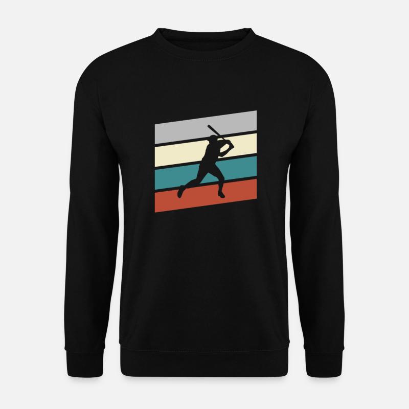 Baseball Retro - Unisex Pullover - Schwarz