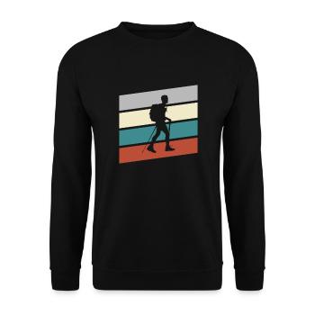 Alpinisme Rétro - Sweat-shirt Unisexe - noir - Devant - Alina (178cm) & Michal (187cm)