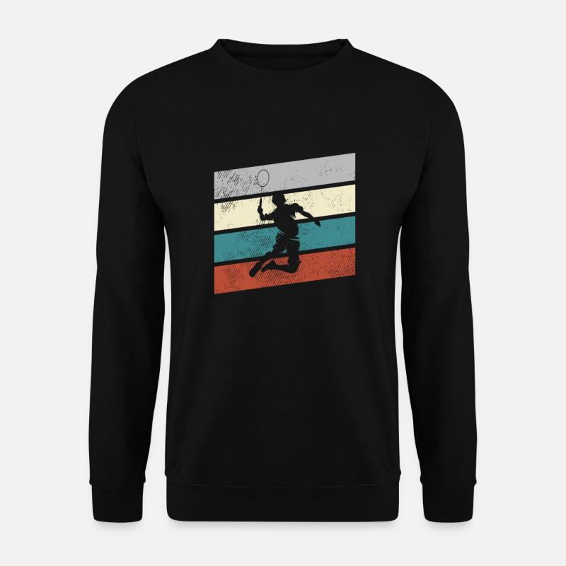 Badminton Retro - Unisex Pullover - Schwarz