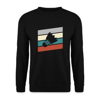 Badminton Rétro - Sweat-shirt Unisexe - noir - Devant - Alina (178cm) & Michal (187cm)