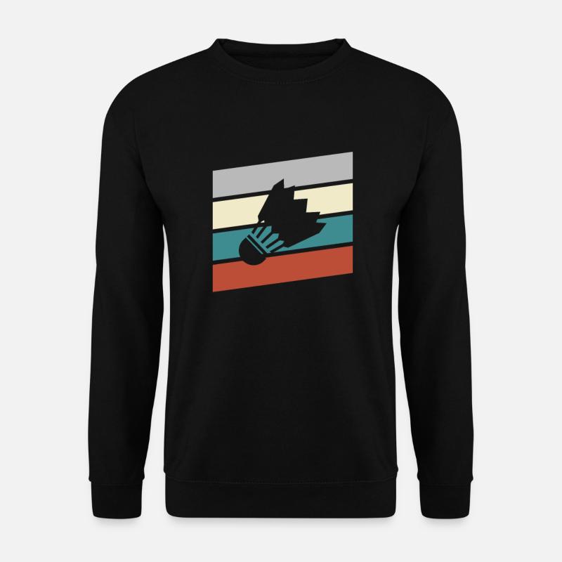 Badminton Retro - Unisex Sweatshirt - black
