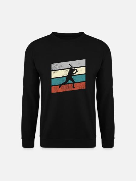 Baseball Rétro - Sweat-shirt Unisexe - noir