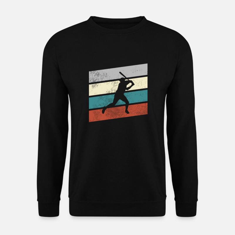 Baseball Retro - Unisex Pullover - Schwarz