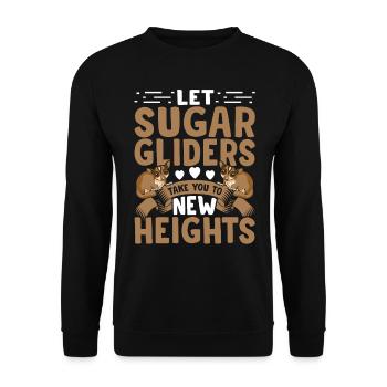 Sugar Gliders New Heights Sugar Glider Propriétaire - Sweat-shirt Unisexe - noir - Devant - Alina (178cm) & Michal (187cm)