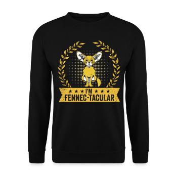 Fennec-tacular Fennec Fox Owner Fennec Foxes - Unisex Sweatshirt - black - Front - Alina (178cm) & Michal (187cm)