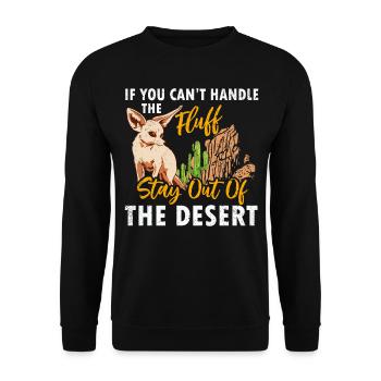 Les renards Fennec peuvent avec les animaux moelleux - Sweat-shirt Unisexe - noir - Devant - Alina (178cm) & Michal (187cm)