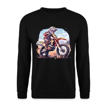 Motocross Kids - Unisex Sweatshirt - black - Front - Alina (178cm) & Michal (187cm)