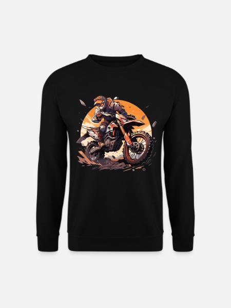 Motocross Sunset Vintage Enduros Enduro - Sweat-shirt Unisexe - noir