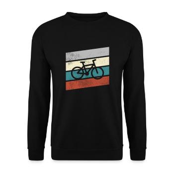 Vélo Rétro - Sweat-shirt Unisexe - noir - Devant - Alina (178cm) & Michal (187cm)