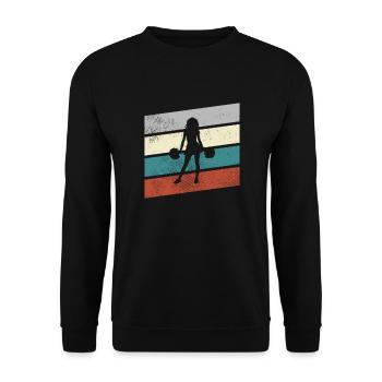 cheerleading rétro - Sweat-shirt Unisexe - noir - Devant - Alina (178cm) & Michal (187cm)