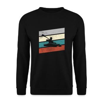 Canoe Retro - Unisex Sweatshirt - black - Front - Alina (178cm) & Michal (187cm)