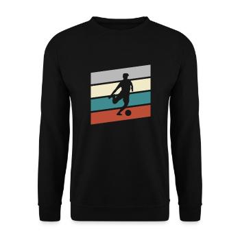 Football Rétro - Sweat-shirt Unisexe - noir - Devant - Alina (178cm) & Michal (187cm)