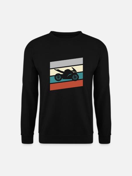 Motorrad Retro - Unisex Pullover - Schwarz
